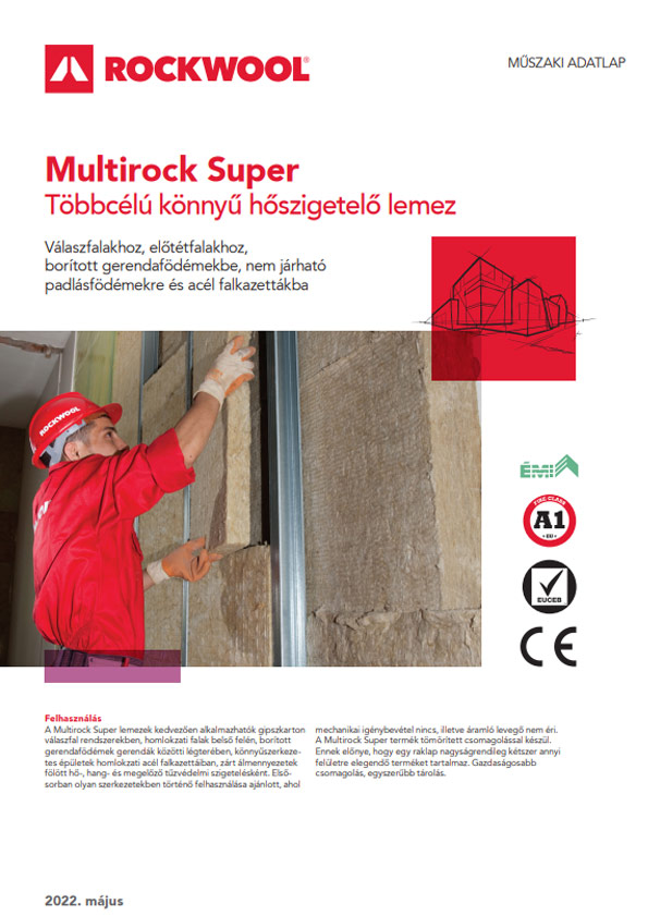 Rockwool Multirock Super adatlap